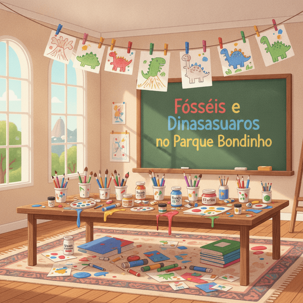 Foto: Fósseis e Dinossauros no Parque Bondinho
